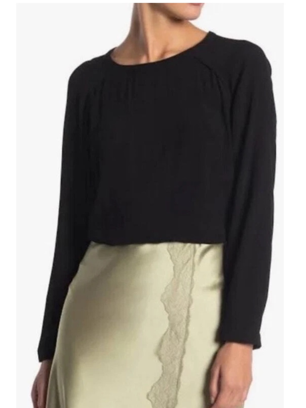 ALL SAINTS Lucas Top in Black Size Medium